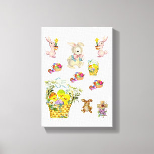 Stretched Canvas Print Easter Day