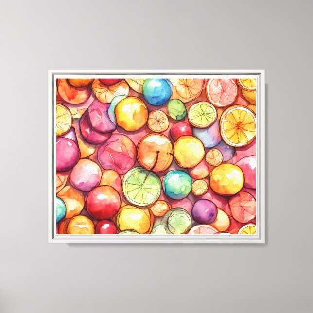 Stretched Canvas Print (fruits) (Front)