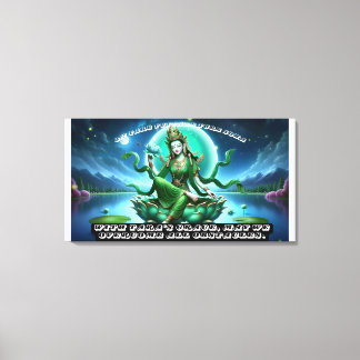 Stretched Canvas Print/Green Tara Print