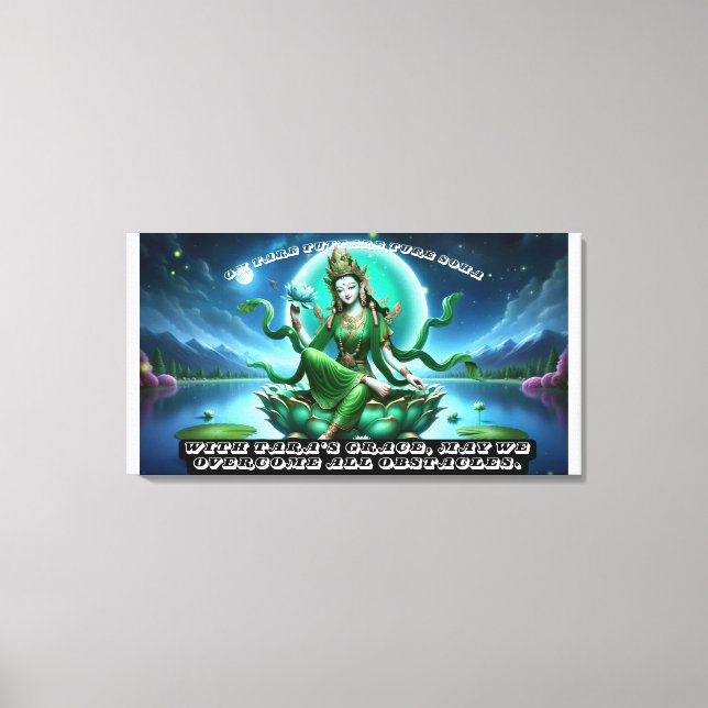 Stretched Canvas Print/Green Tara Print (Front)