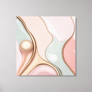 Stretched canvas print in stylish graphic