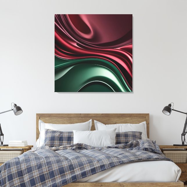 Stretched canvas print in stylish graphic (Insitu(Bedroom))