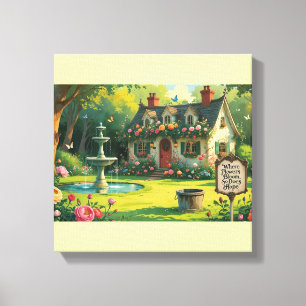 Stretched Canvas Print-Inspirational Quote.