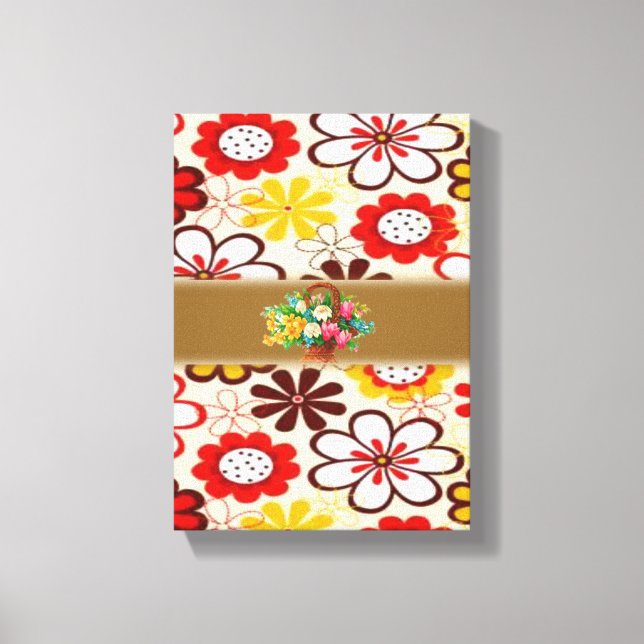 Stretched Canvas Print Mother's Day Floral (Front)