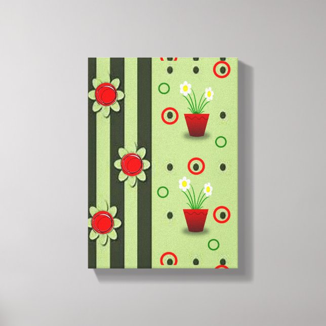 Stretched Canvas Print Mother's Day Floral (Front)