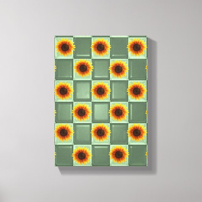 Stretched Canvas Print Mother's Day Sunflower (Front)