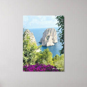Stretched Canvas Print of Capri, Italy