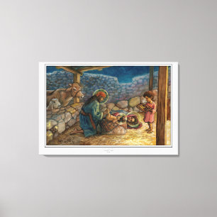 Stretched Canvas Print of "Holy Family at Rest"