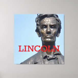 Stretched Canvas Print of President Lincoln