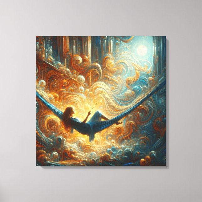 Stretched canvas print of the queen of the clouds (Front)