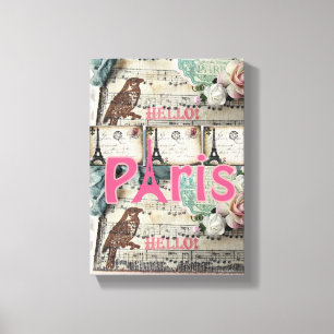 Stretched Canvas Print Paris