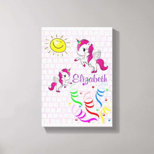 Stretched Canvas Print Pony Sun (Front)