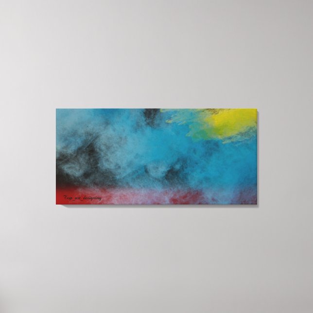 Stretched Canvas Print  Space smoke  (Front)
