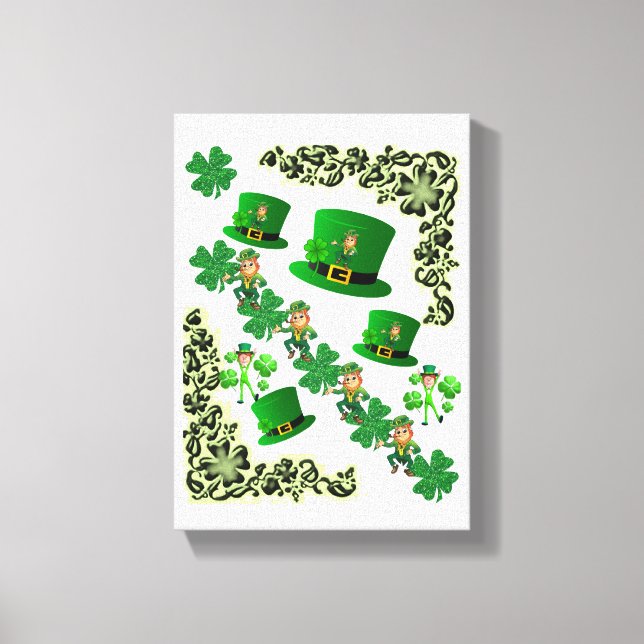 Stretched Canvas Print St. Patrick's Day (Front)