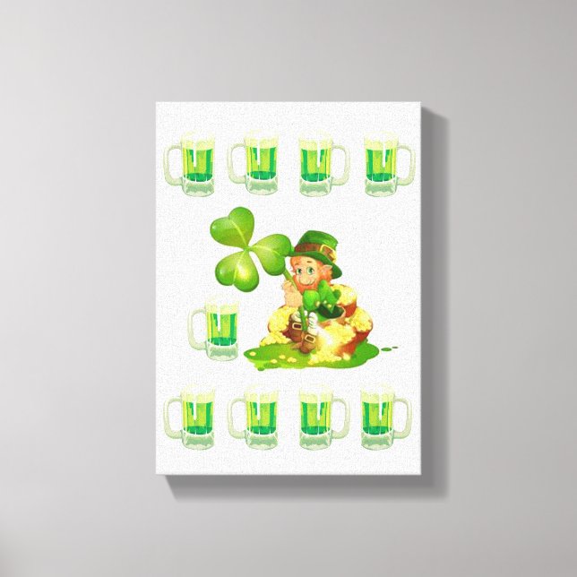 Stretched Canvas Print St. Patrick's Day (Front)