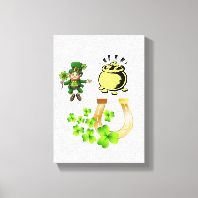 Stretched Canvas Print St. Patrick's Day (Front)