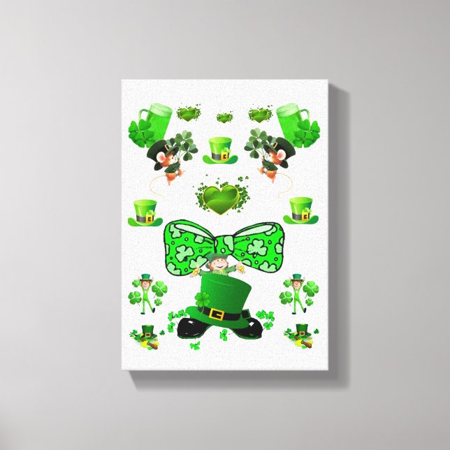 Stretched Canvas Print St. Patrick's Day (Front)