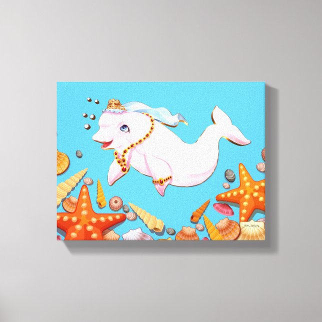 Stretched Canvas Print Treasures Of The Sea (Front)