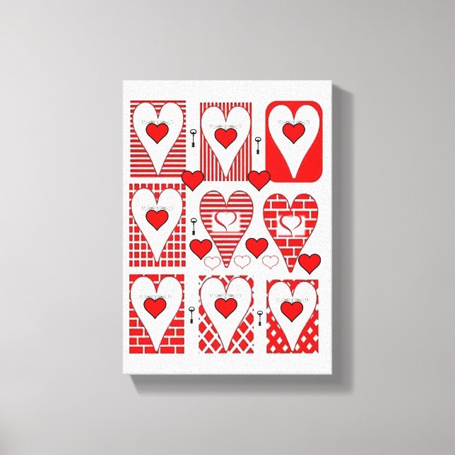 Stretched Canvas Print Valentine's Day (Front)