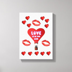 Stretched Canvas Print Valentine's Day