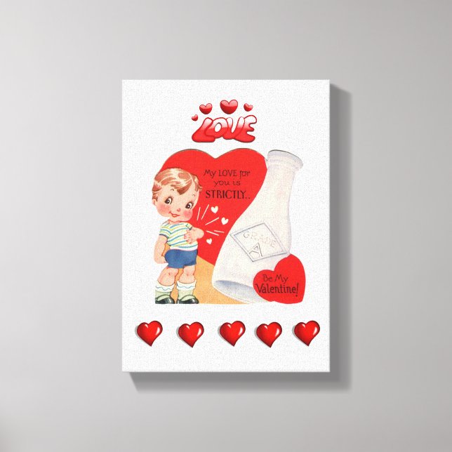Stretched Canvas Print Valentine's Day (Front)
