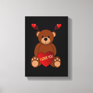 Stretched Canvas Print Valentine's Day