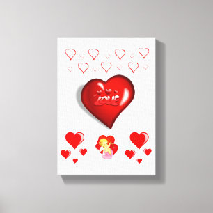 Stretched Canvas Print Valentine's Day