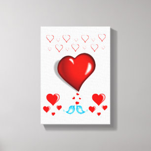 Stretched Canvas Print Valentine's Day