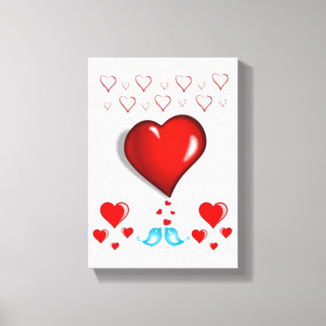 Stretched Canvas Print Valentine's Day (Front)