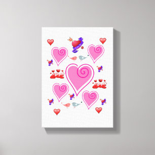 Stretched Canvas Print Valentine's Day