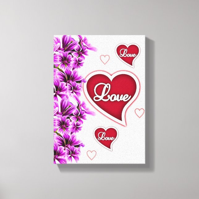 Stretched Canvas Print Valentine's Day (Front)