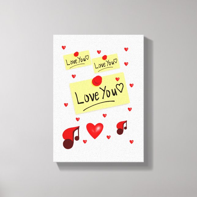 Stretched Canvas Print Valentine's Day (Front)