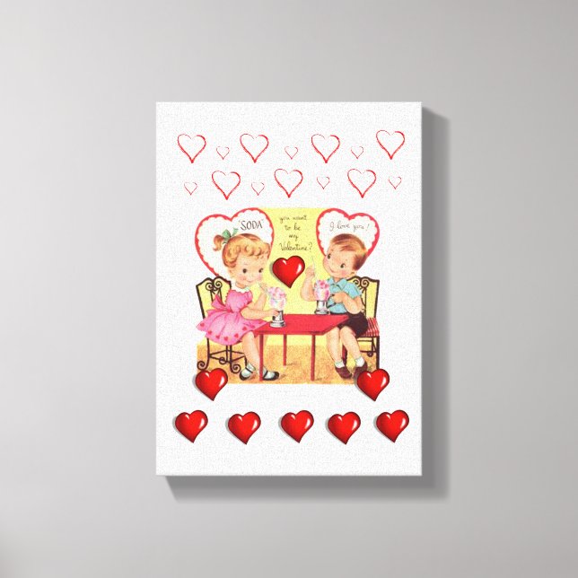 Stretched Canvas Print Valentine's Day (Front)