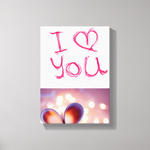 Stretched Canvas Print Valentine's Day