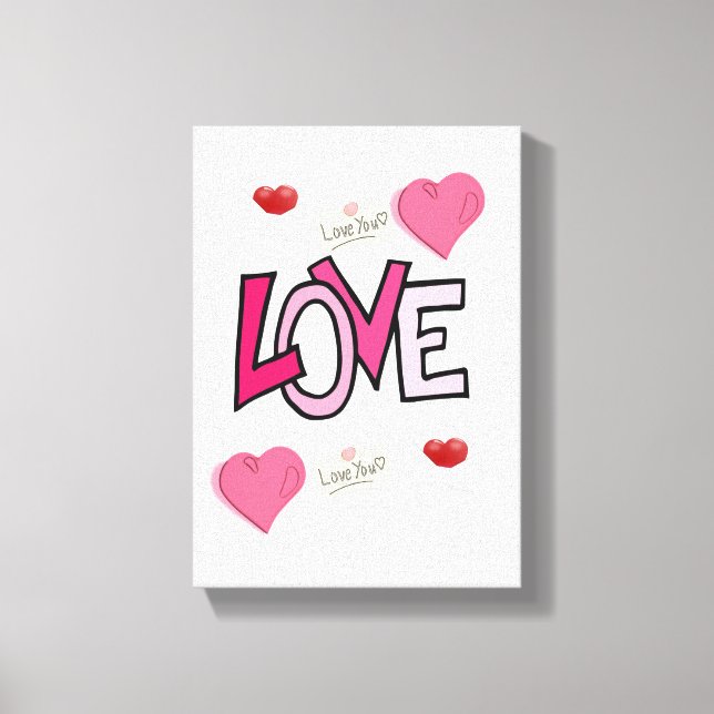 Stretched Canvas Print Valentine's Day (Front)