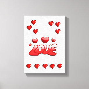 Stretched Canvas Print Valentine's Day