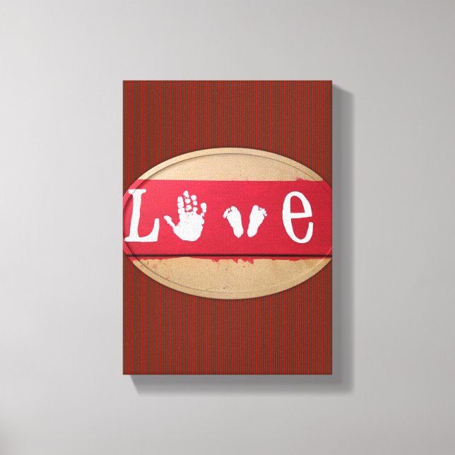 Stretched Canvas Print Valentine's Day Love (Front)