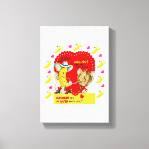 Stretched Canvas Print Valentine's Day Vintage