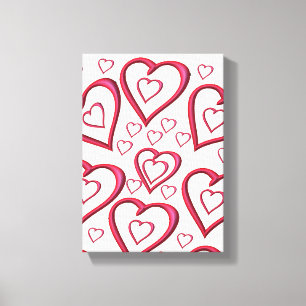 Stretched Canvas Print Valentine's Day Vintage