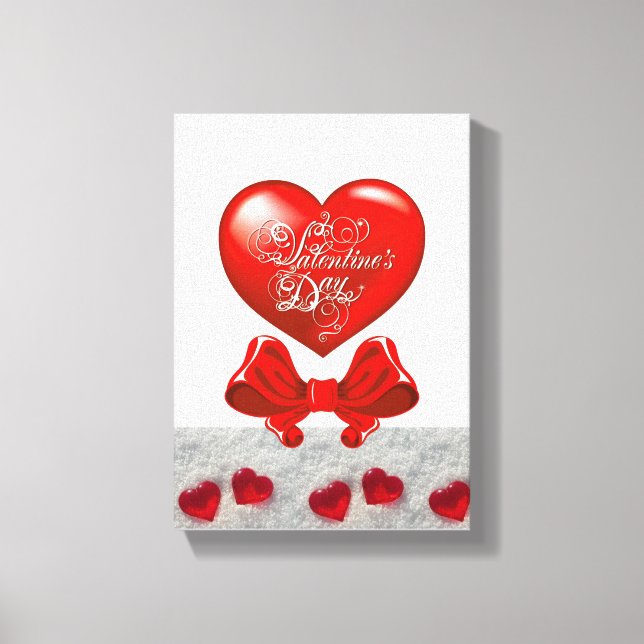 Stretched Canvas Print Valentine's Day Vintage (Front)