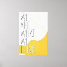 Stretched Canvas Print with Inspirational Message