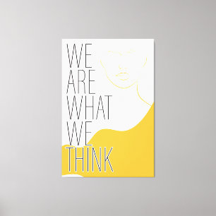 Stretched Canvas Print with Inspirational Message