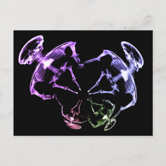 Stretched X-Ray Skeleton Family 1 Postcard