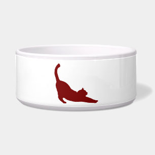 Stretching Cat Pet Bowl