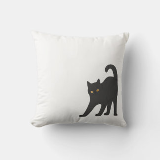 Stretching Cat Throw Pillow