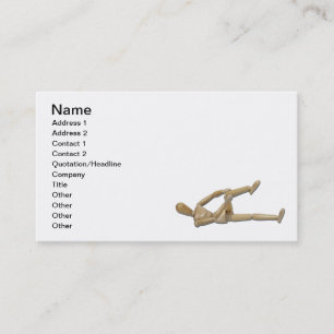 Stretching Knee and Shoulders Business Card