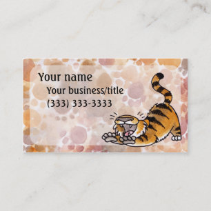 Stretching Tiger Business Card