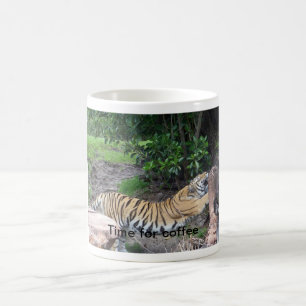 Stretching Tiger Coffee Mug