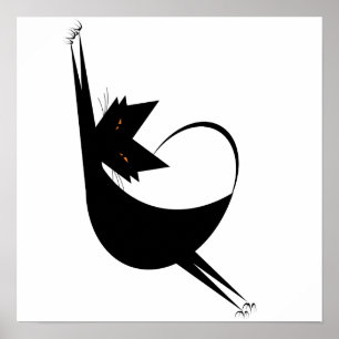 Stretchy Cat Poster
