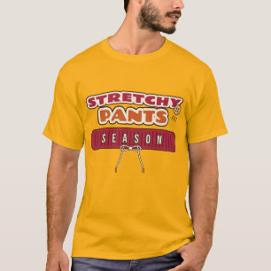 Stretchy Pants Season Funny Thanksgiving Retro T-Shirt